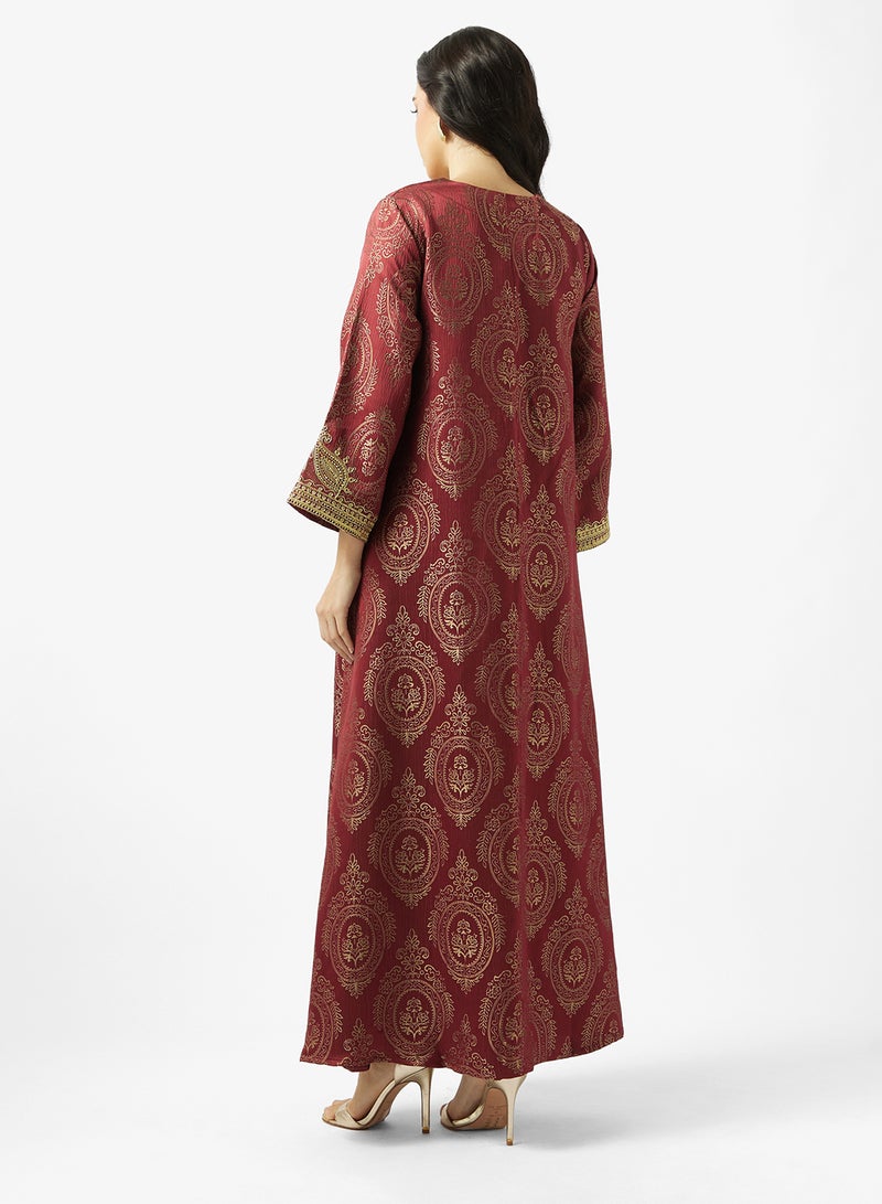 Khizana Embroidered Jalabiya - Image 2